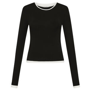 Cotton Layered Long Sleeve Top