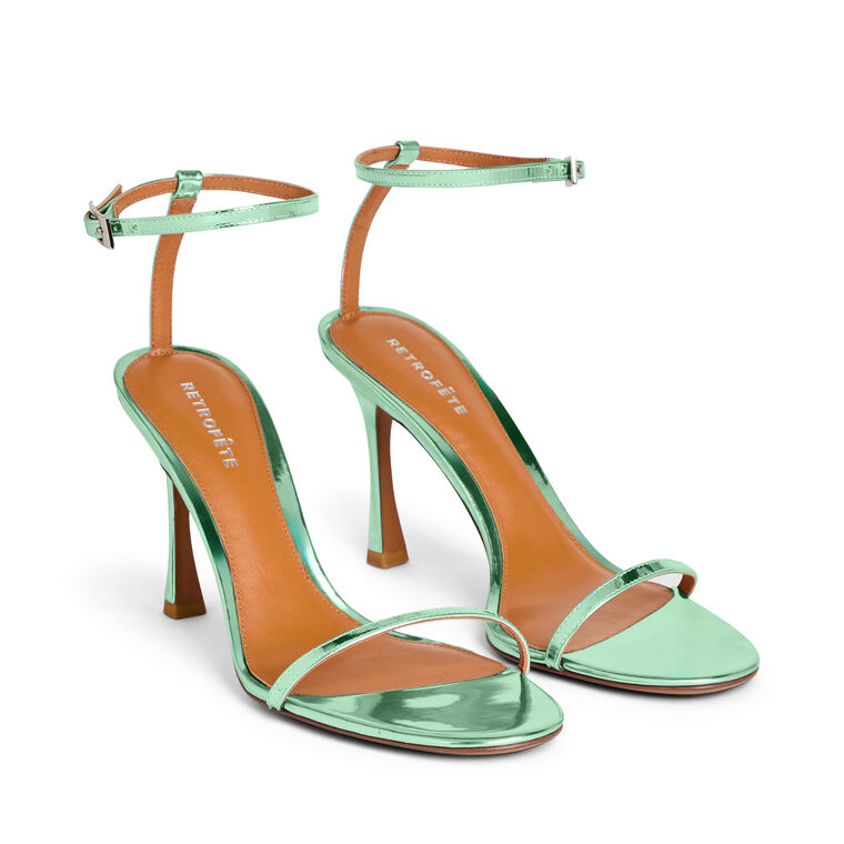 Fowla Foil Leather Ankle-Strap Sandal image number null