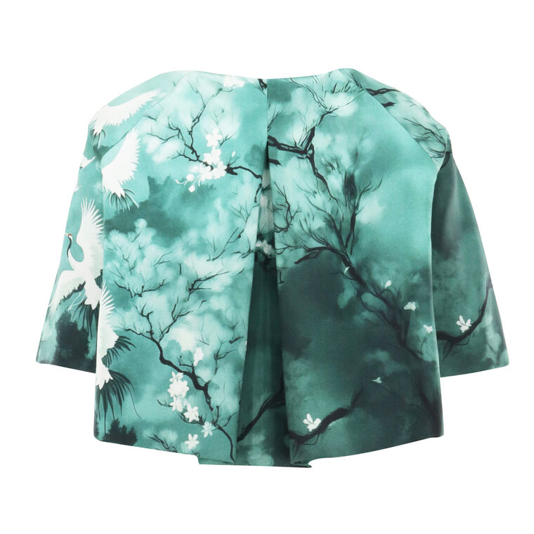 Cropped Short Sleeve Raglan Jacket image number null