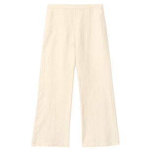 Pippen Linen Straight-Leg Pant With Elasticized Waist