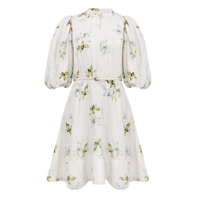Viscose Belted Mini Dress image number null