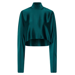 Satin Cropped Top