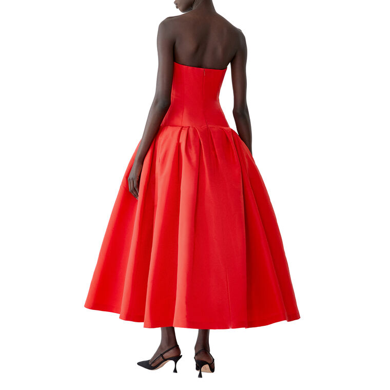 Strapless Straight Neck Gown image number null