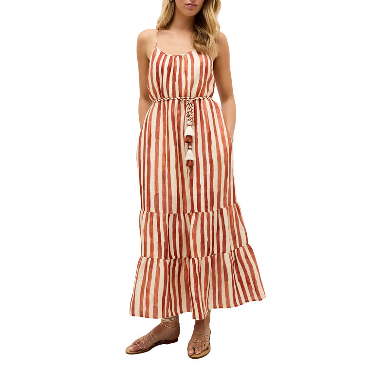 Kinley Sleeveless Scoopneck Midi Dress image number null