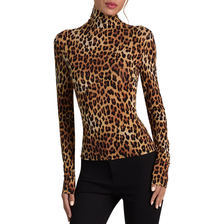 Delaina Long Sleeve Turtleneck Top image number null