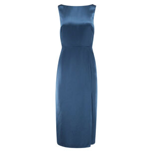 Mochi Sleeveless Satin Midi Dress