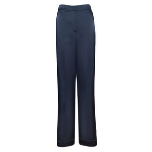 Katrina High Waisted Wide-Leg Satin Pant