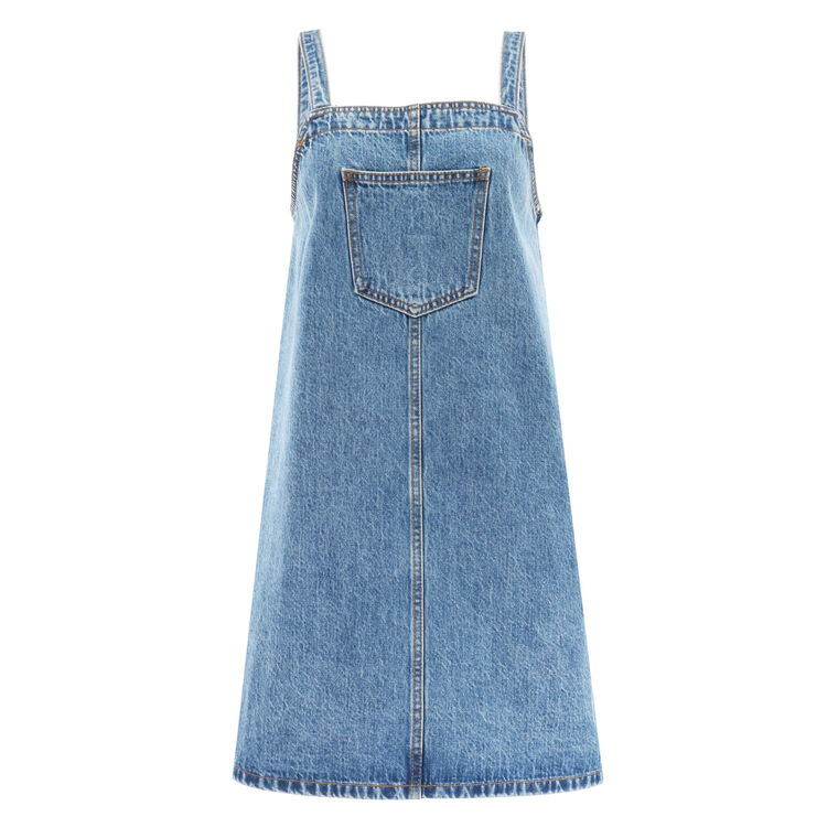 Tuesday Sleeveless Denim Mini Dress image number null