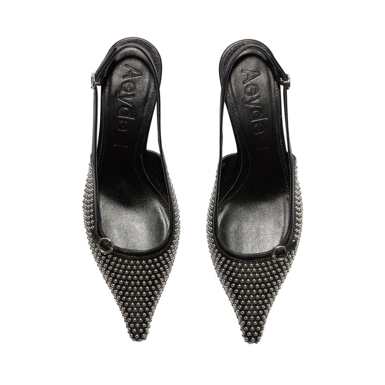 Saba Mini Stud Leather Slingback Pump image number null