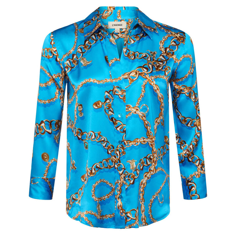 Dani 3/4 Sleeve Silk Blouse image number null