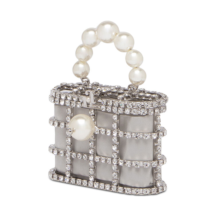 Holli Pocket Crystal Top Handle Bag image number null