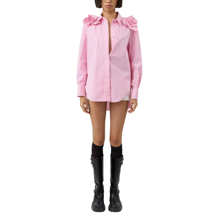 Flor Striped Button Down Shirt image number null