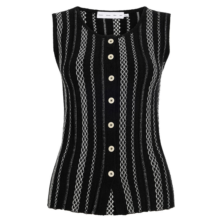 Alyna Vest In Textured Knit image number null