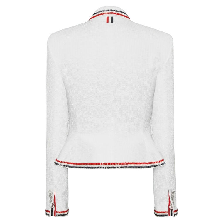 Sculpted Shoulder Cropped Jacket image number null