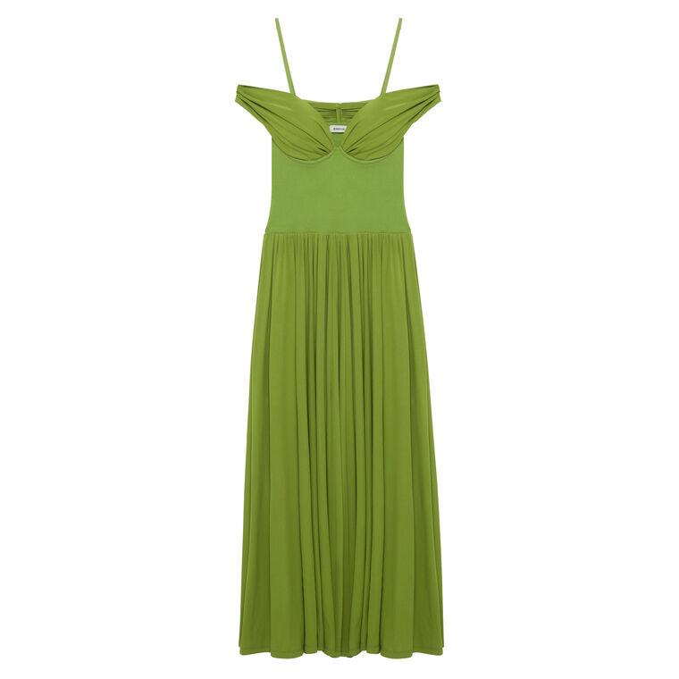 Amarantha Off Shoulder Jersey Midi Dress image number null