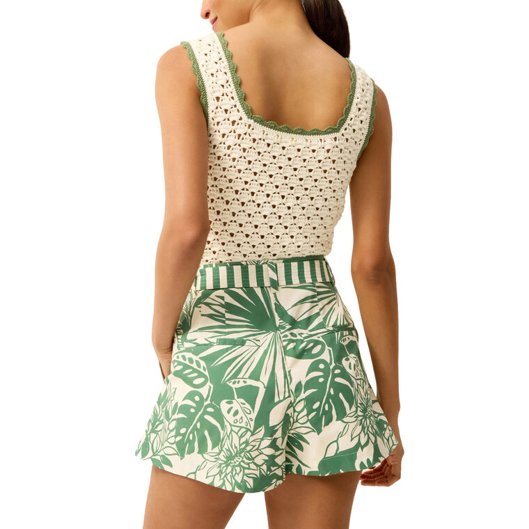 Ella Crochet Knit Tank Top image number null