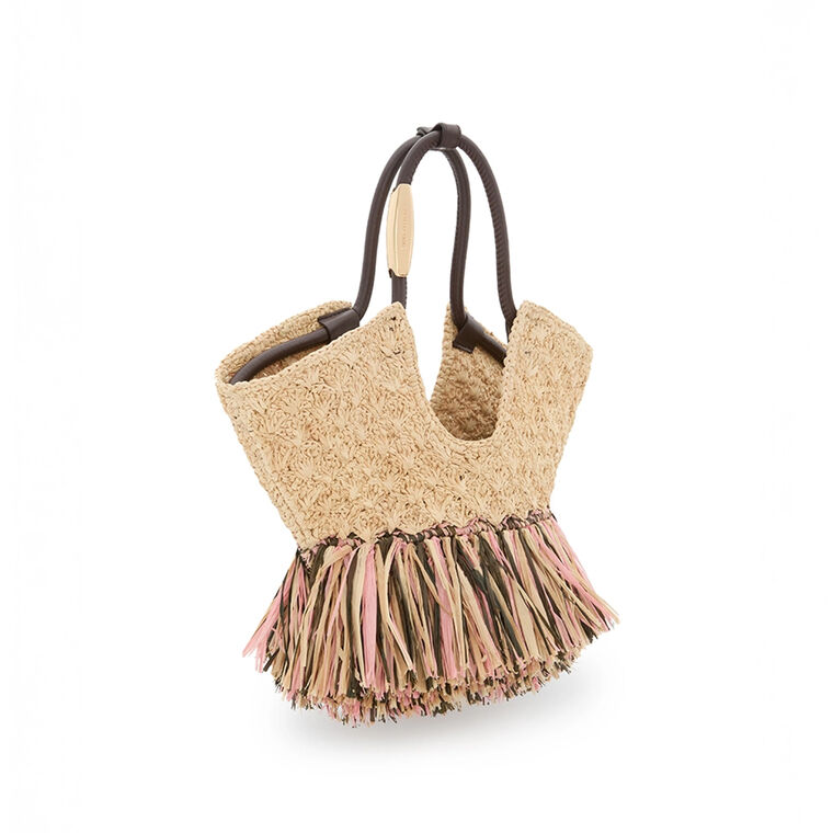 Goldentime Small Fringe Tote Bag image number null
