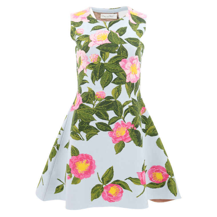 Camellia Jacquard Dress image number null