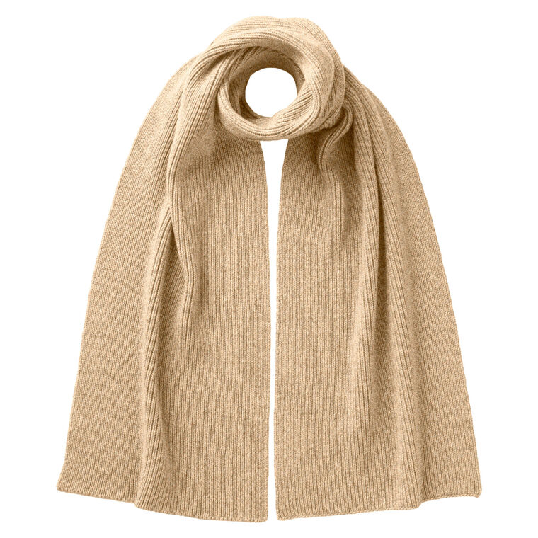 Cashmere Ribbed Scarf image number null
