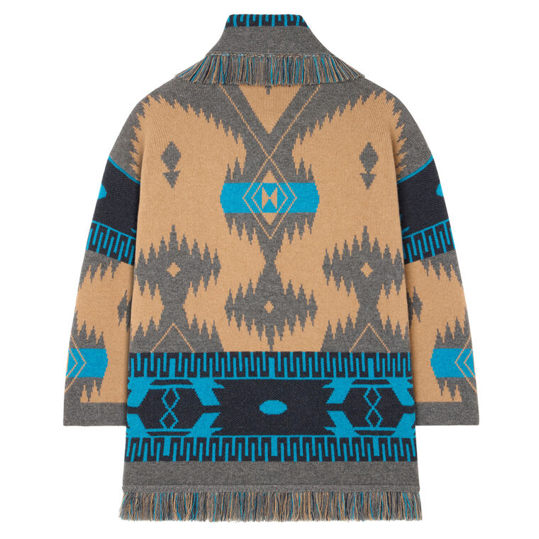 Icon Jacquard Cashmere Cardigan image number null