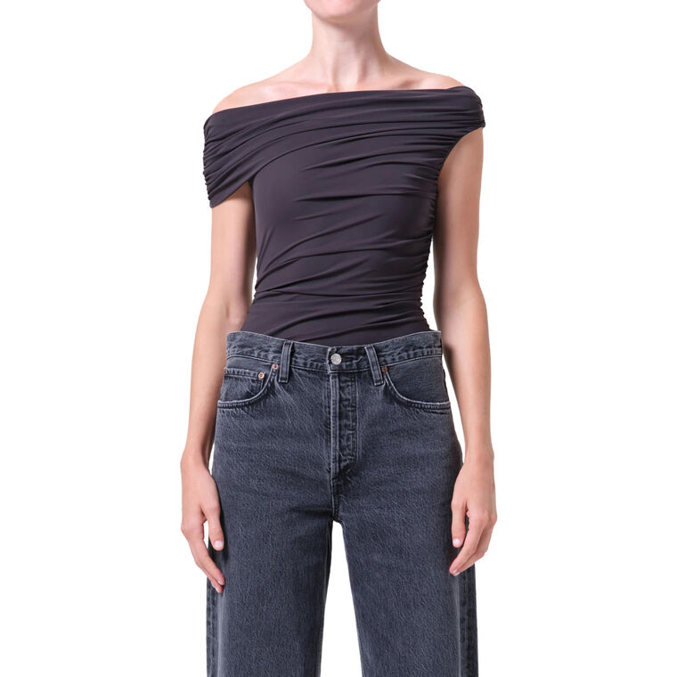 Sherilyn Ruched Off-The-Shoulder Bodysuit image number null