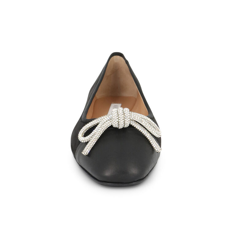 Parisina Crystal Bow Ballet Flats image number null