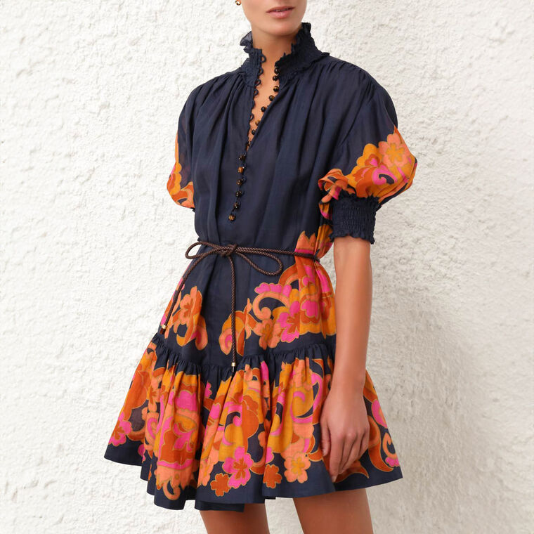 Acadian Lantern Mini Dress image number null