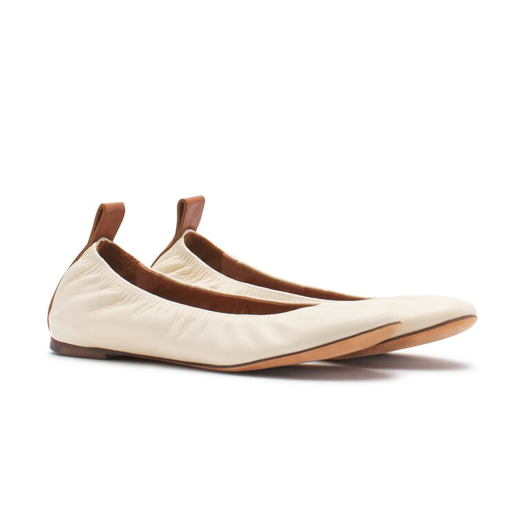 The Leather Ballerina Flat image number null