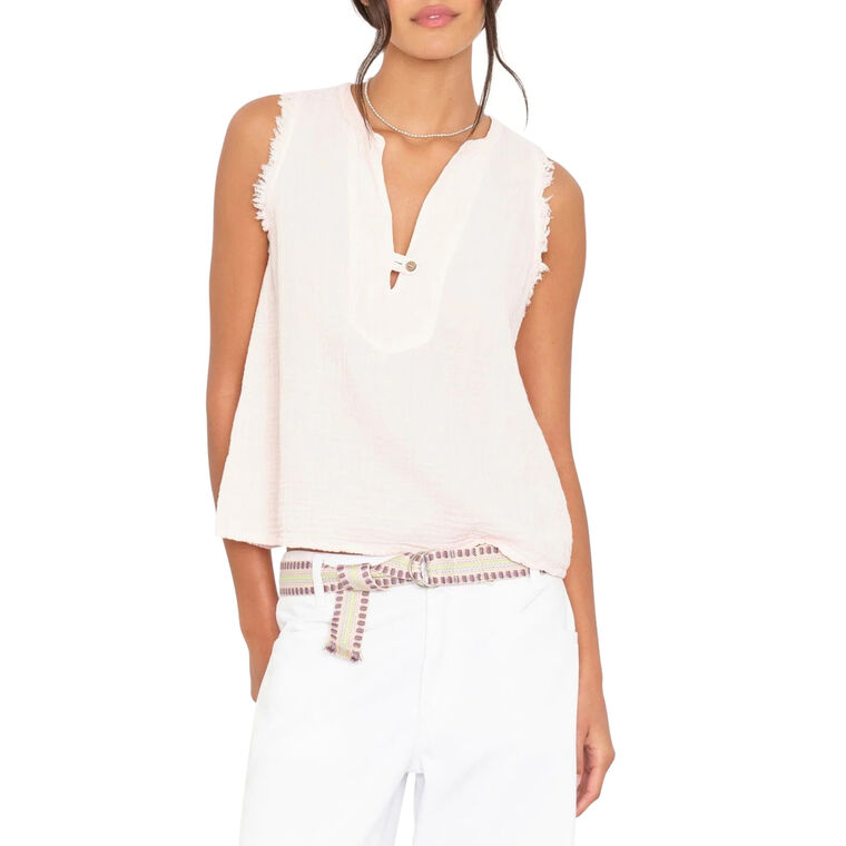 Portia Sleeveless V-Neck Top image number null