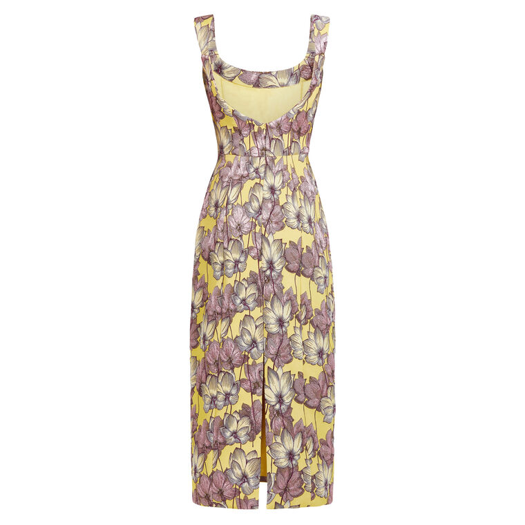 Nina Floral Brocade Corset Dress image number null