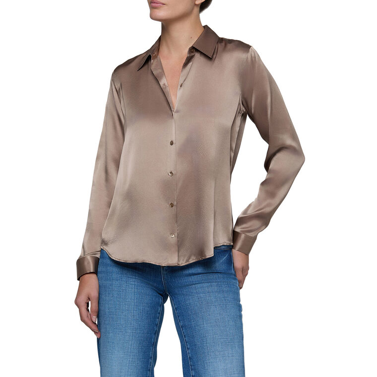Tyler Long Sleeve Silk Blouse image number null