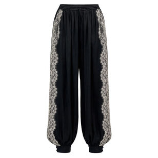 Esme Satin Verne Wide-Leg Pull-On Pant