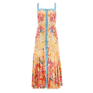 Karen Sleeveless Pleated Midi Dress