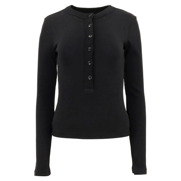 Varra Long Sleeve Henley Top image number null