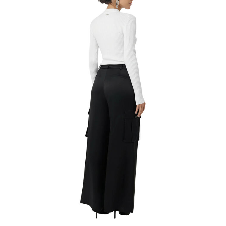Maia Silky Satin Cargo Pant image number null