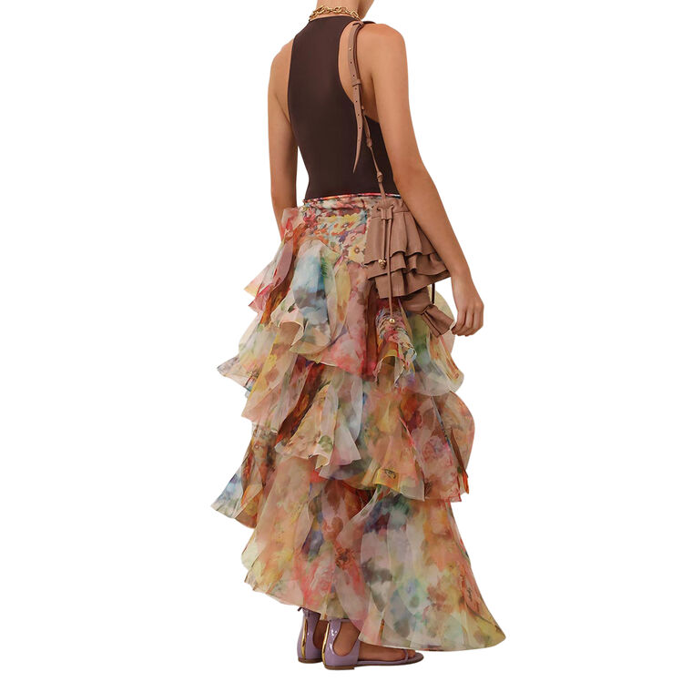 Luna Fanned Maxi Skirt image number null