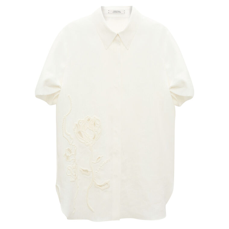 Embroidered Beauty Short Sleeve Blouse image number null