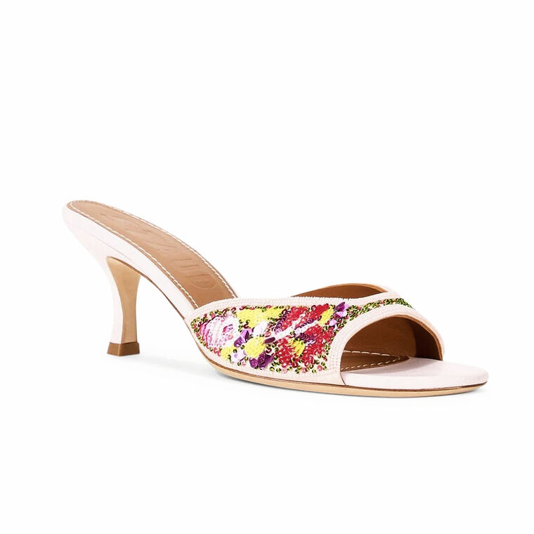 Brigitte Beaded Wildflower Mule image number null