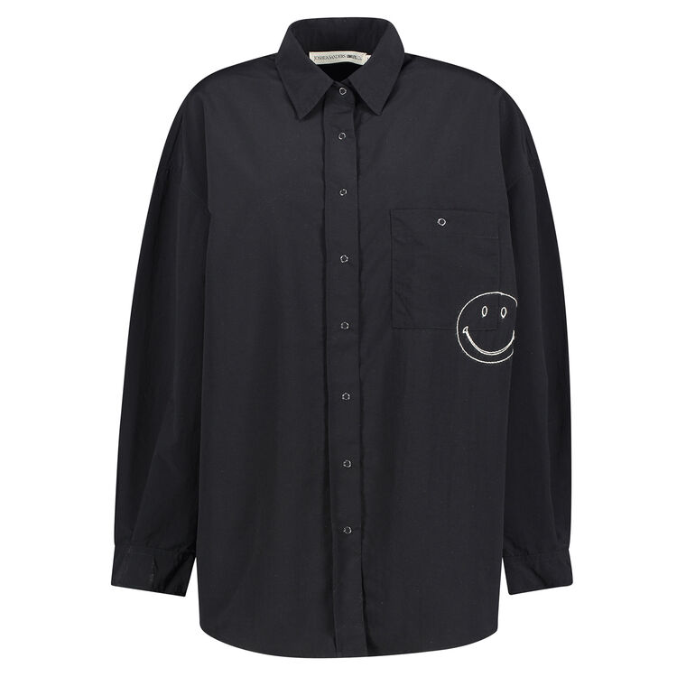 Nylon Overshirt With Smiley image number null