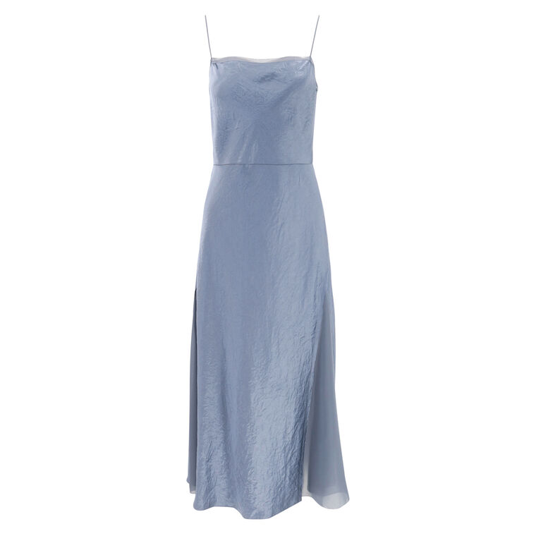 Sheer-Paneled Slip Dress image number null