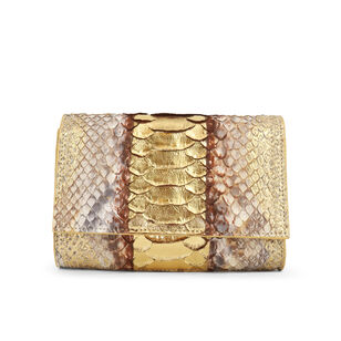 Gracia Python Gold Metallic Bag