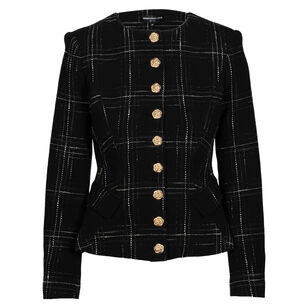 Ophelia Windowpane Tweed Jacket