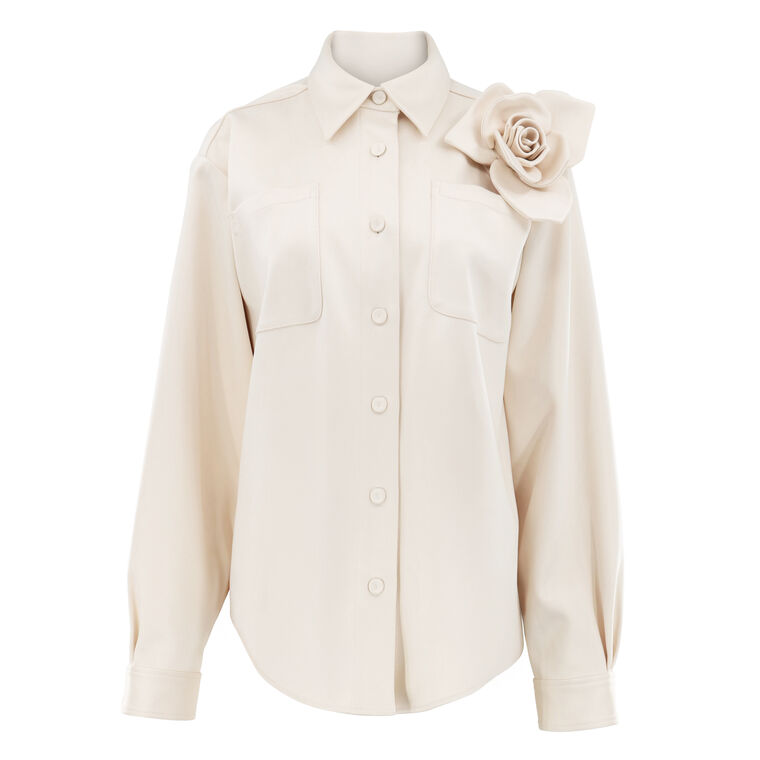 Anders Long Sleeve Shirt With 3D Flower Detail image number null