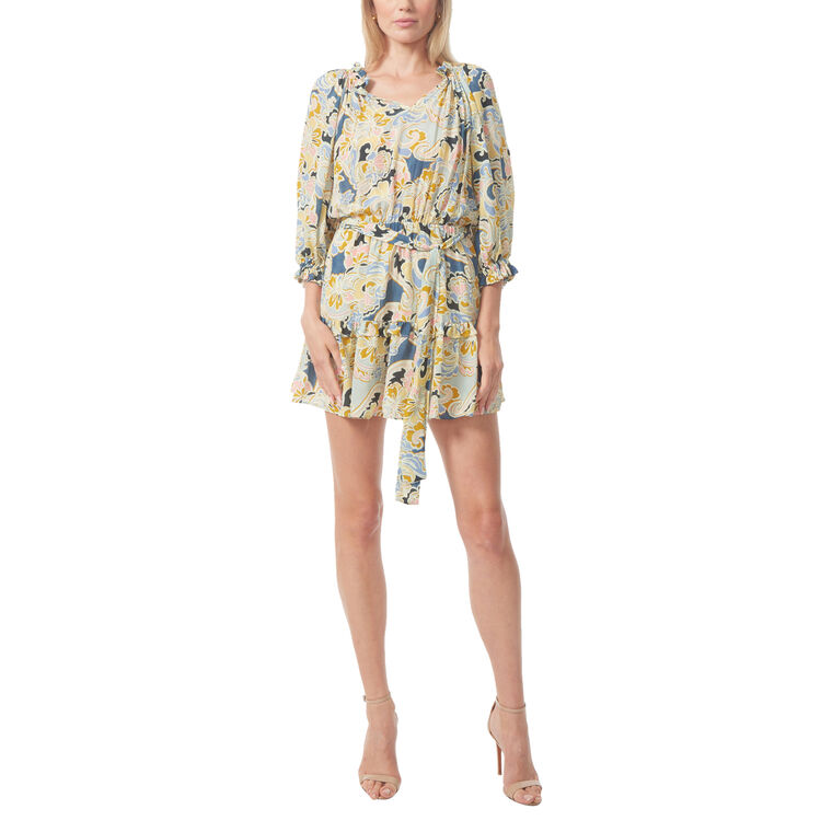 Mel Ruffle Hem Mini Dress image number null