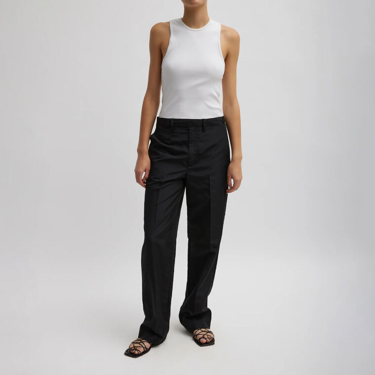 Silk Nylon Straight Leg Trouser image number null