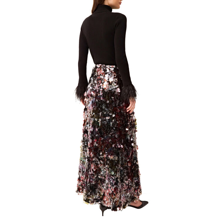 Odessa Sequin Maxi Skirt image number null