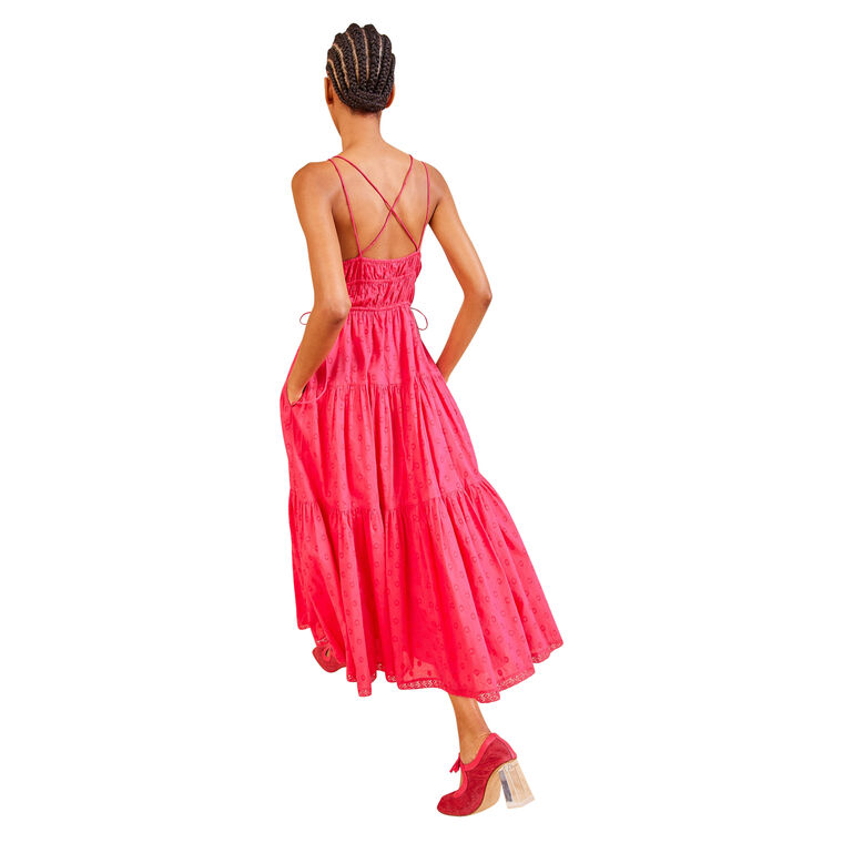 Freya Sleeveless Cotton Midi Dress image number null