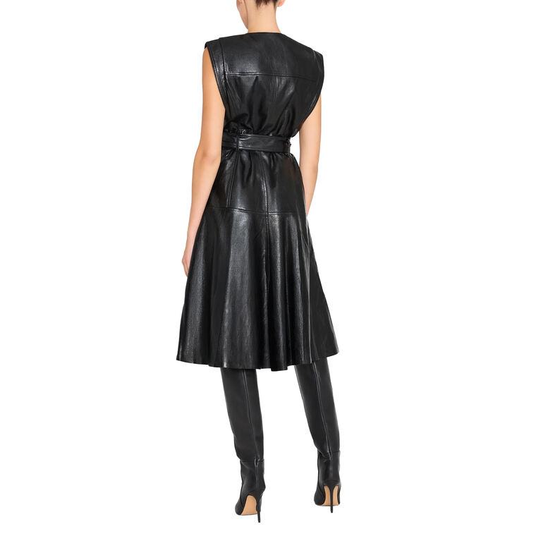 Brenda Vegan Leather Dress image number null