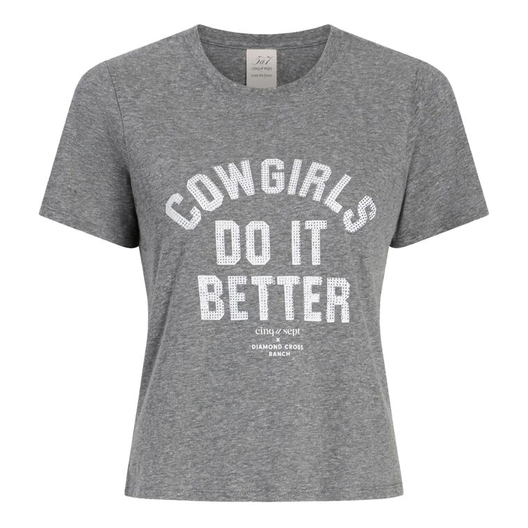 Heatset Cowgirls Do It Better Shrunken Tee image number null