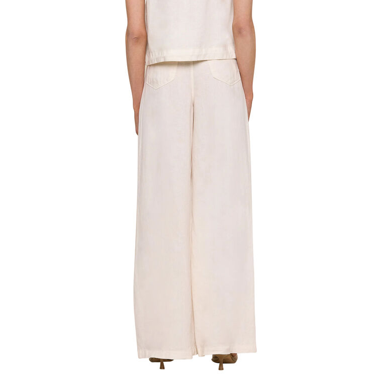 Amara Linen Wide-Leg Pant image number null